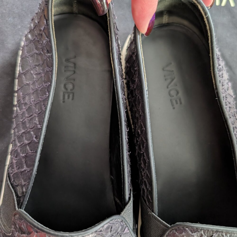 VINCE Berlin Python Embossed Slip-On Sneaker LIKE… - image 7